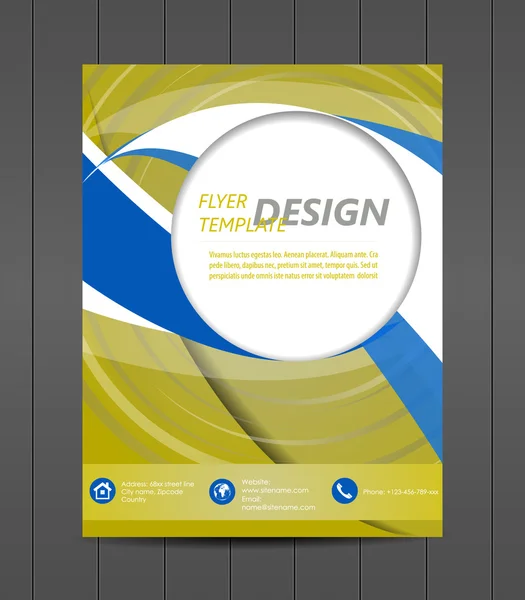 Professionelle Business-Flyer-Vorlage, Cover-Design, Corporate Banner — Stockvektor