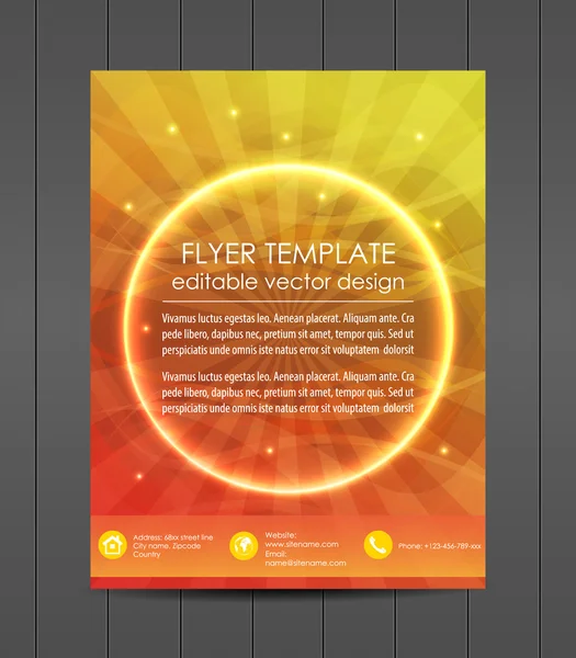 Professionelle Business-Flyer-Vorlage, Cover-Design, Corporate Banner — Stockvektor