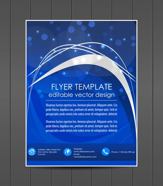 Modèle de flyer professionnel d'affaires, conception de couverture, bannière d'entreprise — Image vectorielle