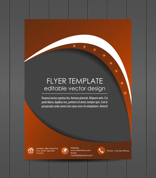 Plantilla de folleto profesional del negocio, diseño de la cubierta, banner corporativo — Vector de stock