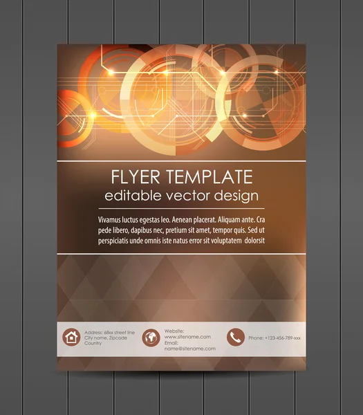 Professionelle Business-Flyer-Vorlage, Cover-Design, Corporate Banner — Stockvektor