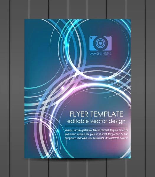 Professional business flyer template, cover design, corporate banner — Stock Vector