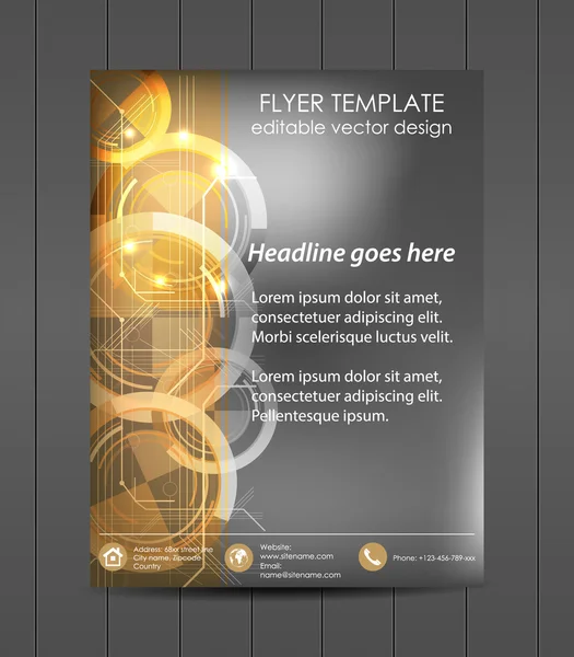 Modello professionale di business flyer, design della copertina, banner aziendale — Vettoriale Stock