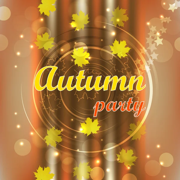 Autumn party — Stock Vector