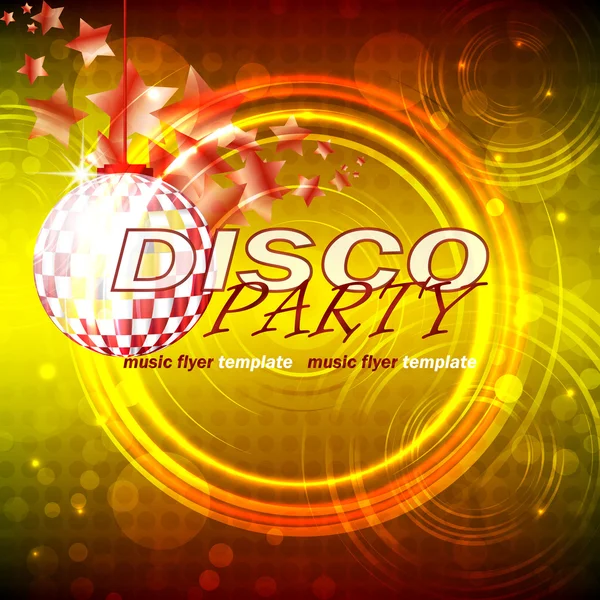 Disco party abstract background — Stock Vector