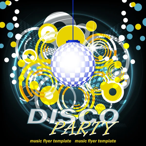 Disco party abstract background — Stock Vector