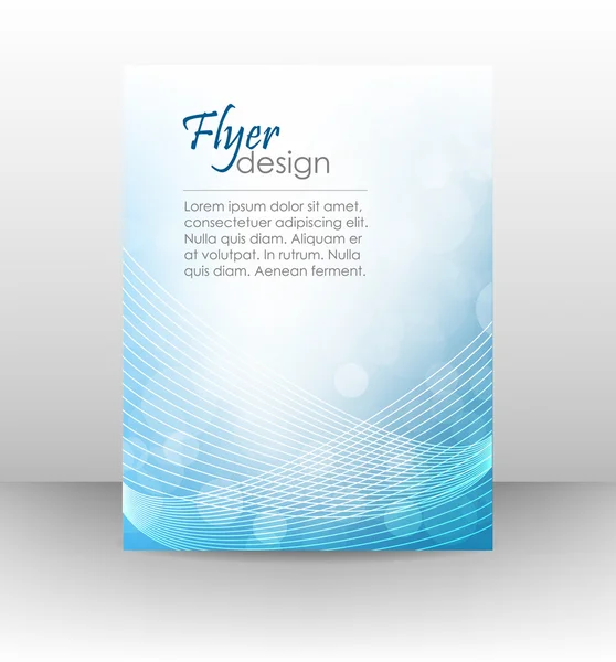 Business flyer template or corporate banner, cover design — Stock Vector