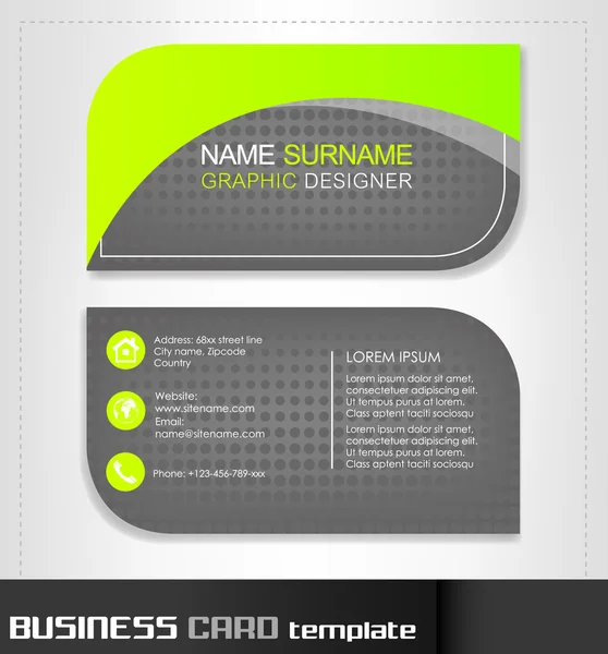 Business card template — Stock Vector