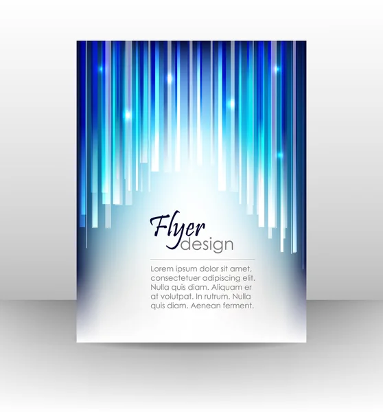 Business flyer template or corporate banner, cover design — Stock Vector