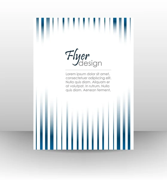 Plantilla de folleto comercial o banner corporativo, diseño de portada — Vector de stock