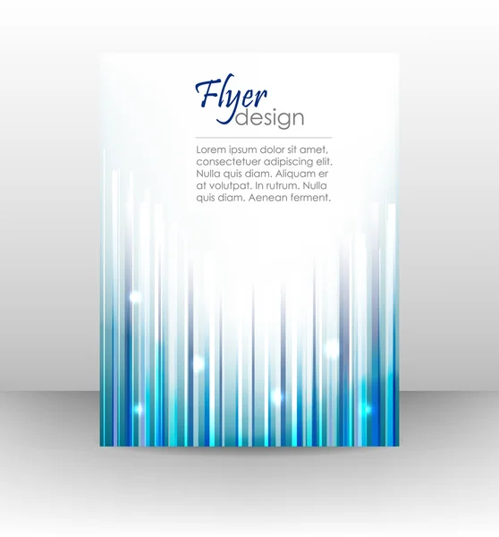 Plantilla de folleto comercial o banner corporativo, diseño de portada — Vector de stock