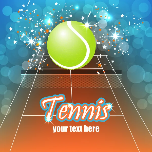 Tennis vector achtergrond — Stockvector