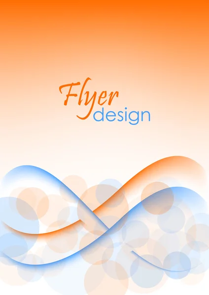 Flyer d'affaires abstrait pour le design — Image vectorielle