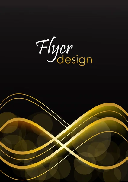 Abstrakter dunkler Business-Flyer für Design, DIN A4 — Stockvektor