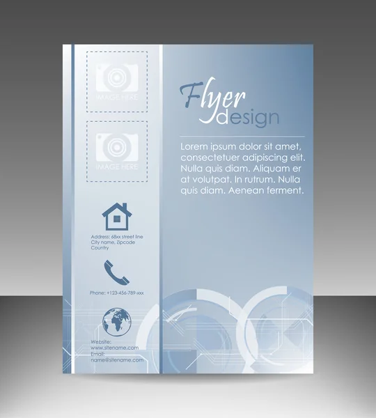 Business-Flyer-Vorlage oder Corporate Banner, Cover-Design — Stockvektor