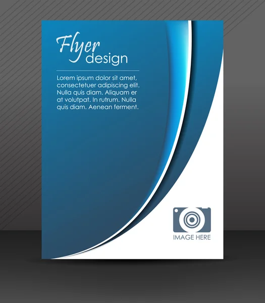 Plantilla de folleto comercial o banner corporativo — Vector de stock