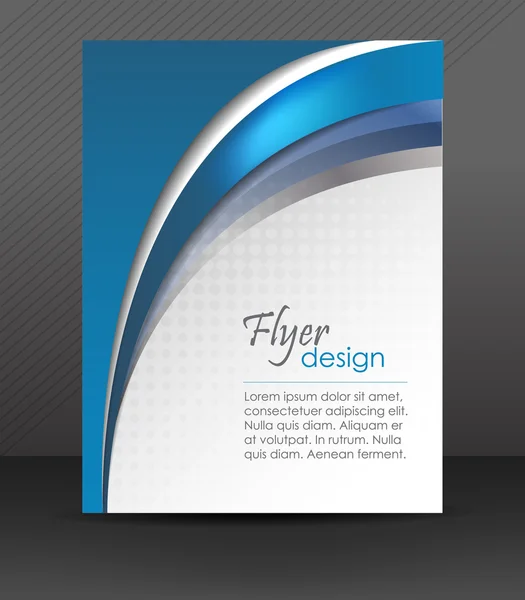 Flyer abstrait ou design de couverture avec effet demi-ton — Image vectorielle