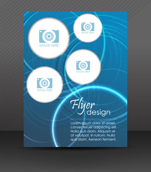 Modèle de dépliant professionnel, conception de couverture, brochure ou bannière d'entreprise — Image vectorielle