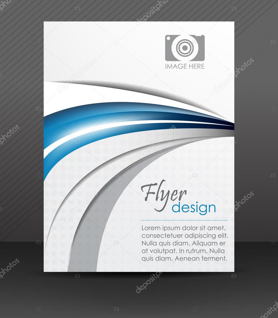 Abstract flyer or cover design with halftone effect