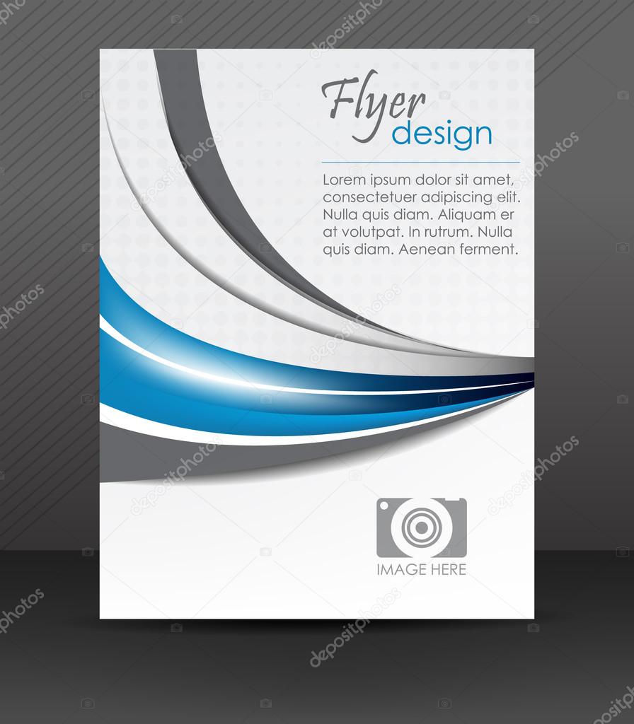 Abstract flyer or cover design with halftone effect