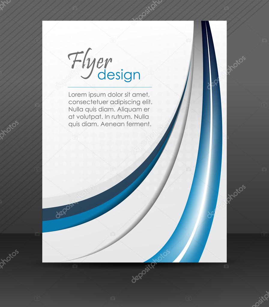 Abstract flyer or cover design with halftone effect