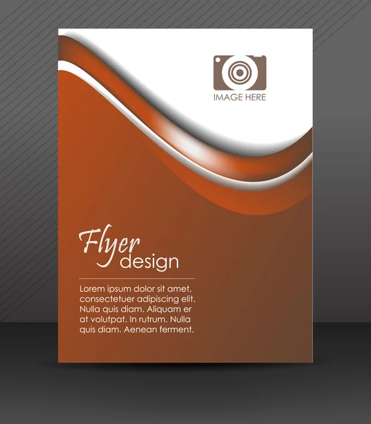 Professionelle Flyer-Vorlage oder Corporate Banner, Broschüre, Coverdesign — Stockvektor