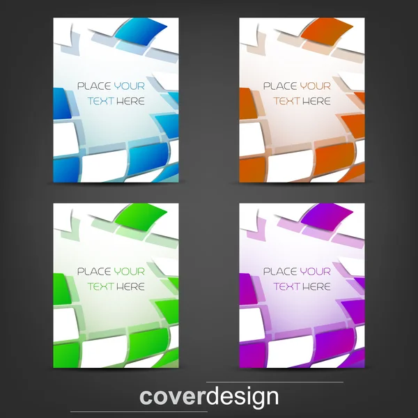 Set van business flyer sjabloon, corporate banner of cover ontwerp — Stockvector