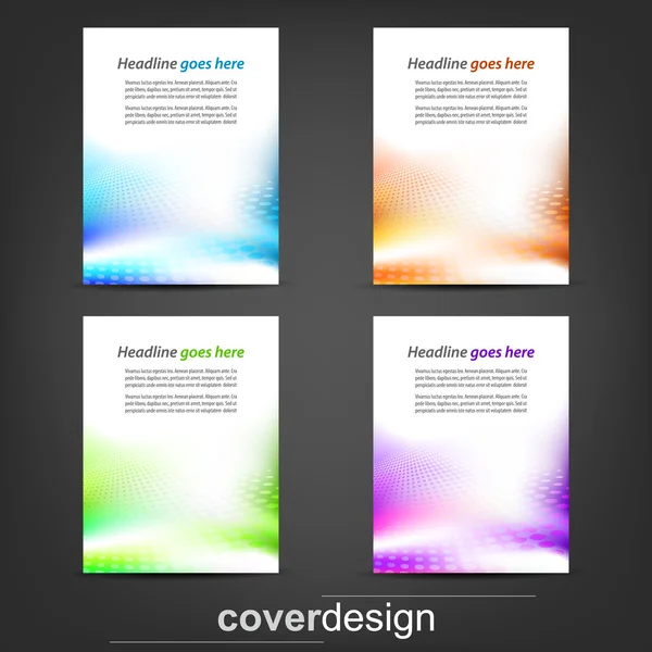 Set van business flyer sjabloon, corporate banner of cover ontwerp — Stockvector