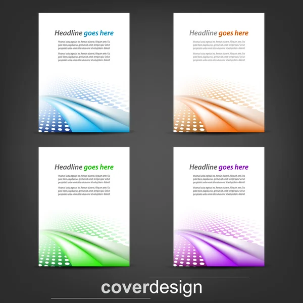 Conjunto de modelo de folheto de negócios, banner corporativo ou design de capa —  Vetores de Stock