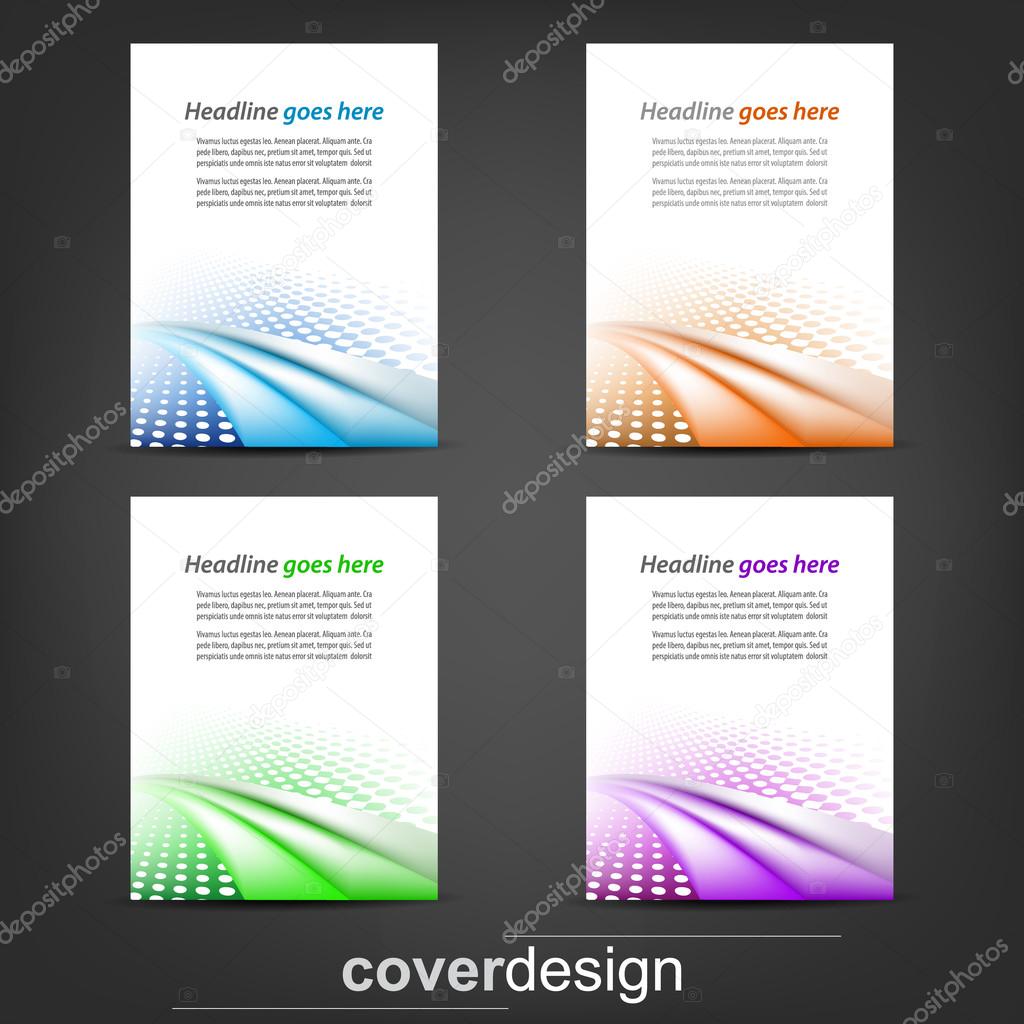Set of business flyer template, corporate banner or cover design