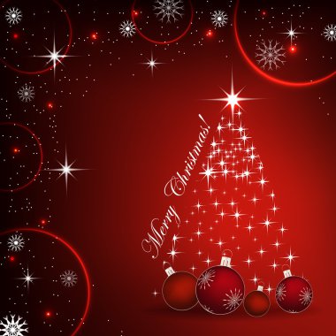 Noel ağacı ve dekorasyon Noel arka plan