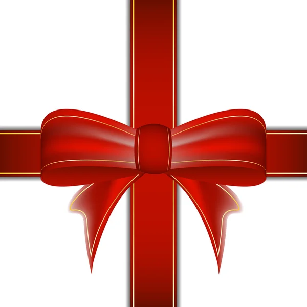 Christmas ribbon, vector illustration — Stock Vector