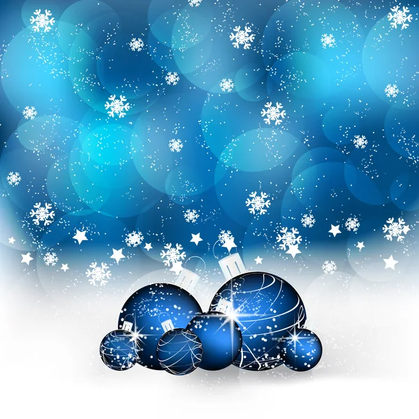 Christmas background with christmas balls and decoration — Stock Vector