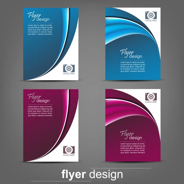 Conjunto de modelo de folheto de negócios, banner corporativo, design de capa — Vetor de Stock