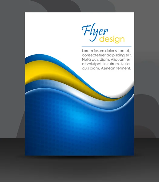 Business flyer template or corporate banner, cover design, brochure — Stock Vector