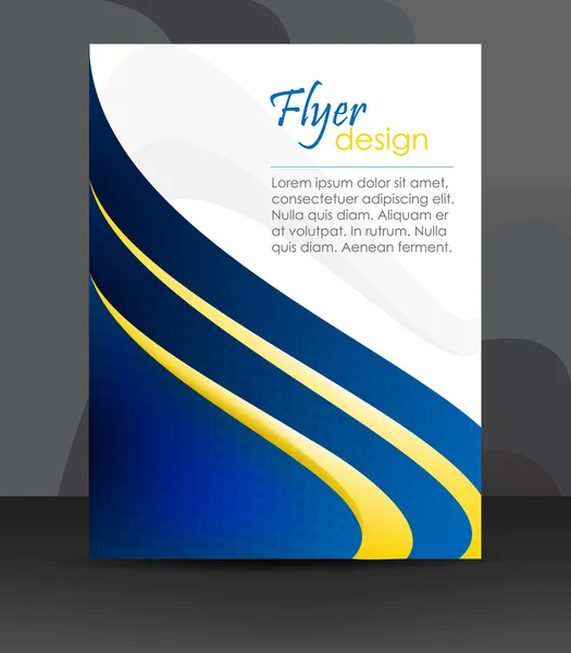 Modelo de folheto de negócios ou banner corporativo, design de capa, folheto — Vetor de Stock