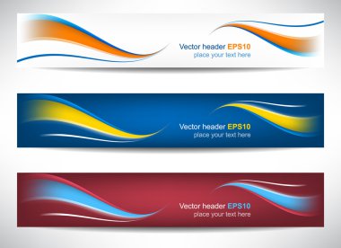 Web üstbilgi veya hassas boyut ile banner