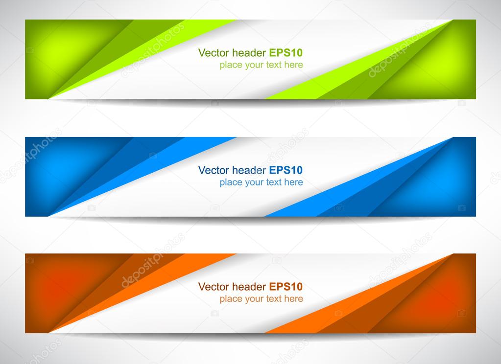 Web header or banner with precise dimension