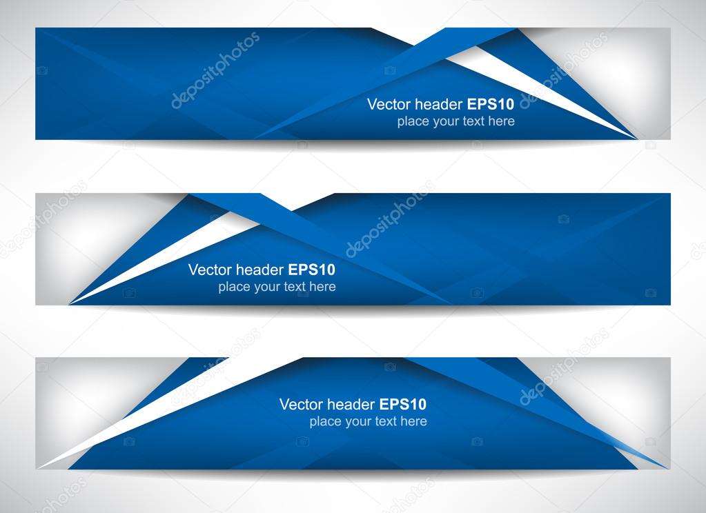 Web header or banner with precise dimension Stock Vector 