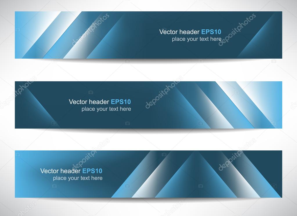 Web header or banner with precise dimension