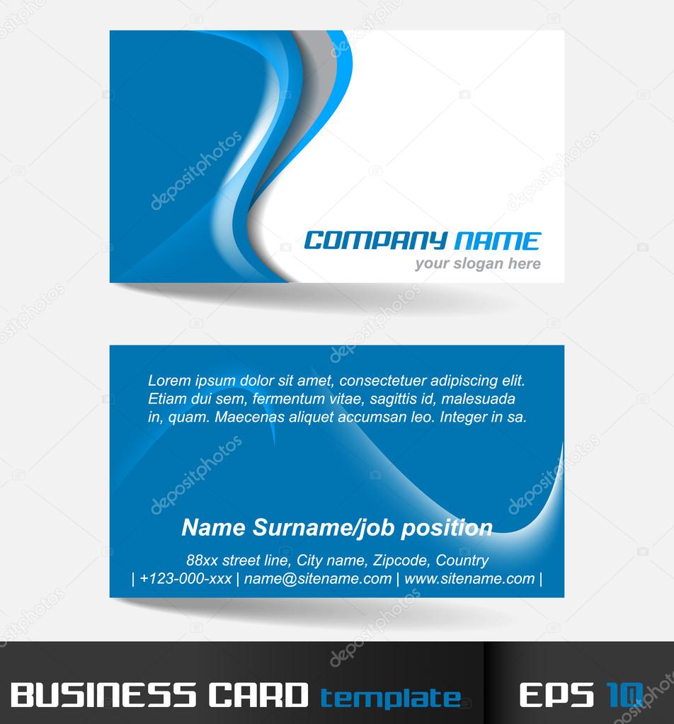 Business card template