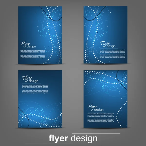 Set templat flyer bisnis, banner perusahaan, desain sampul - Stok Vektor