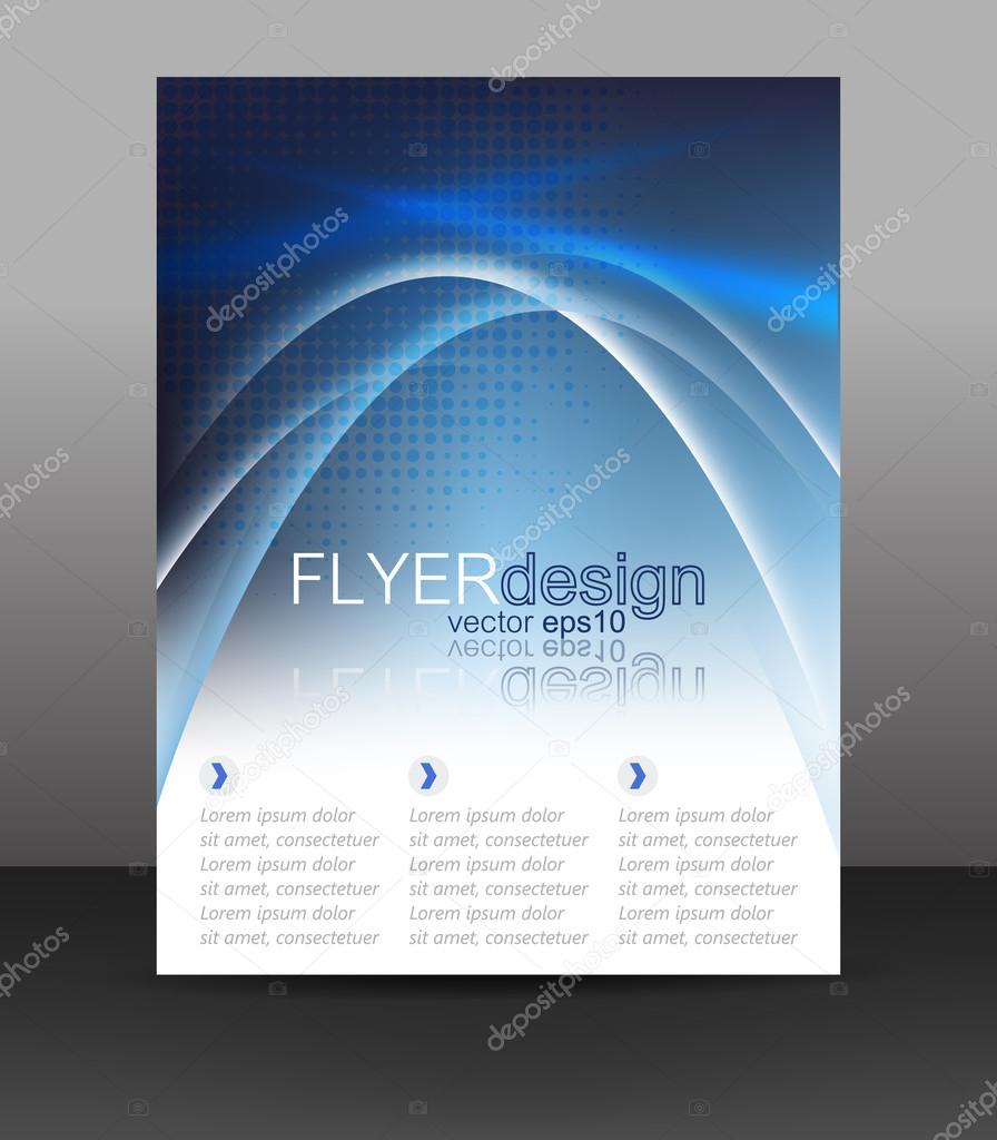 Business flyer template or corporate banner, brochure or cover design