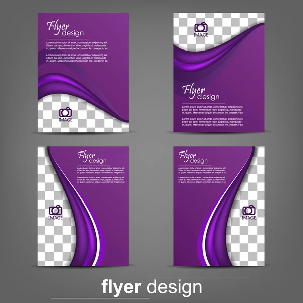 Set van business flyer sjabloon voor cover vormgeving, documentenmap — Stockvector