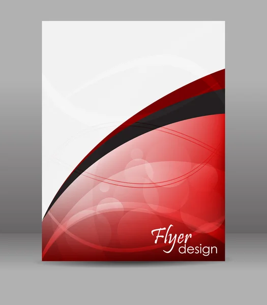 Abstrakt flyer eller broschyr mall, redigerbara vektor design — Stock vektor
