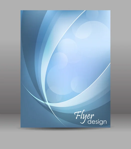 Volante abstracto o plantilla de folleto, diseño vectorial editable — Vector de stock