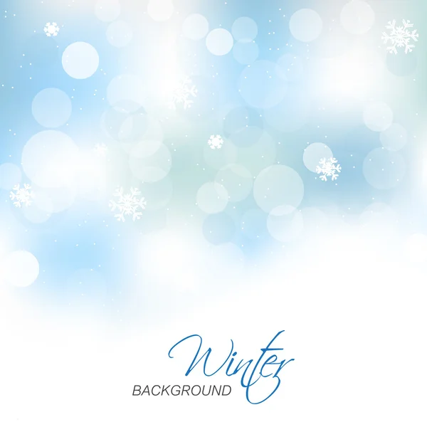 Winter Vektor Hintergrund für Weihnachtsgrußkarte — Stockvektor
