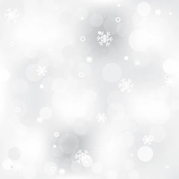 Fond abstrait de Noël avec effet brillant et flocons de neige — Image vectorielle