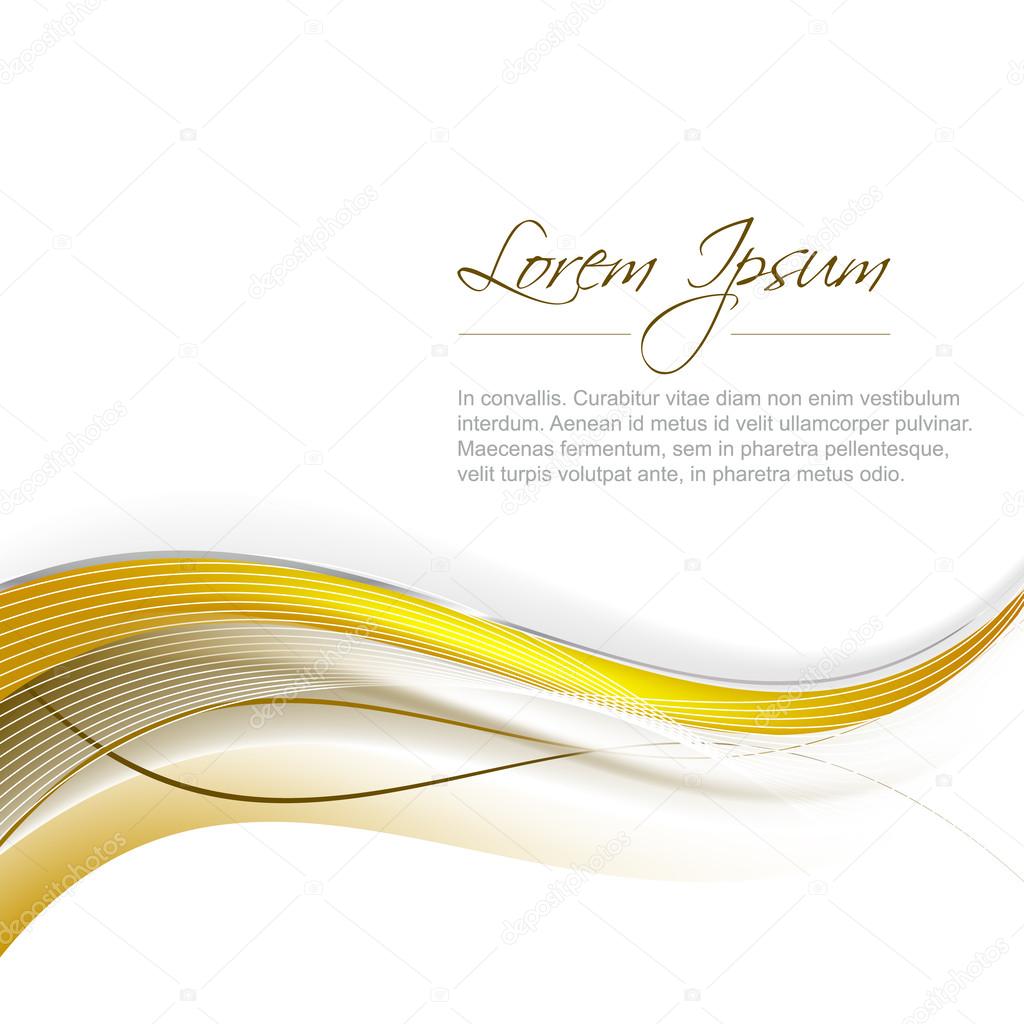 Abstract vector illustration with wave on a clean background