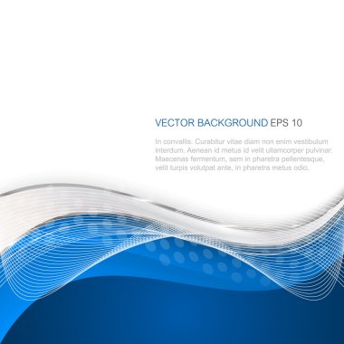 temiz bir arka plan dalga tasarlamak vektör çizim